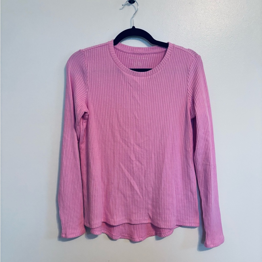 American Eagle soft ribbed long sleeve stretchy and soft top size small